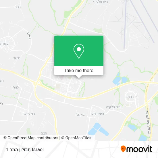 Карта זבולון המר 1