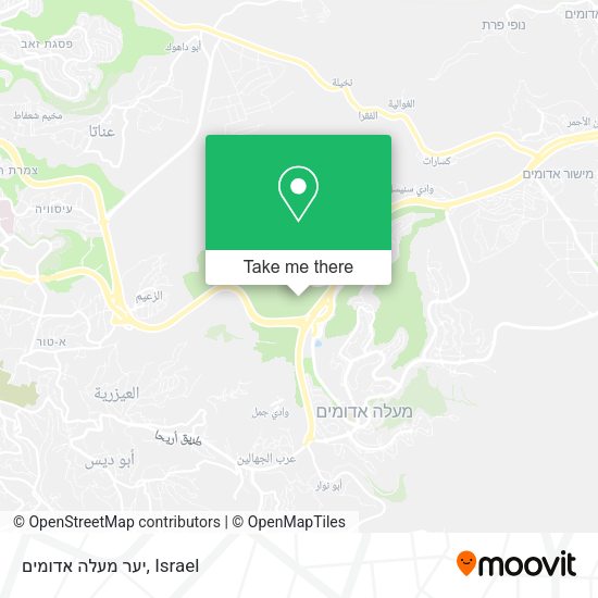 יער מעלה אדומים map