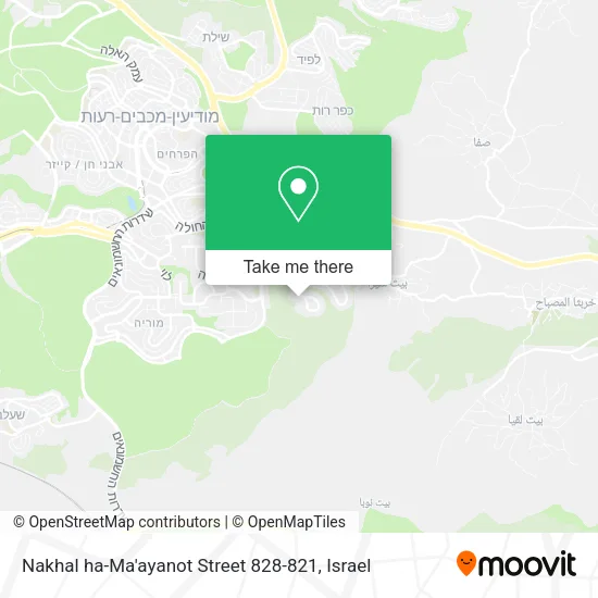 Карта Nakhal ha-Ma'ayanot Street 828-821