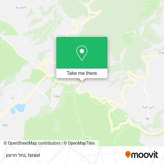 Карта נחל חרמון