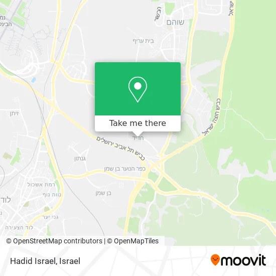 Карта Hadid Israel