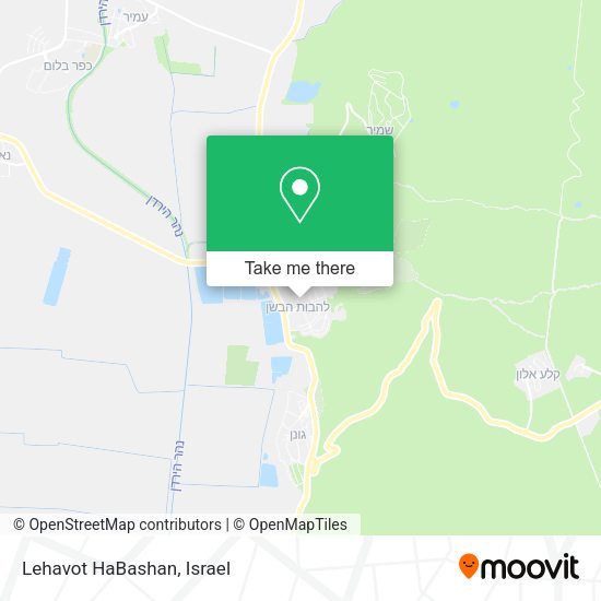 Карта Lehavot HaBashan