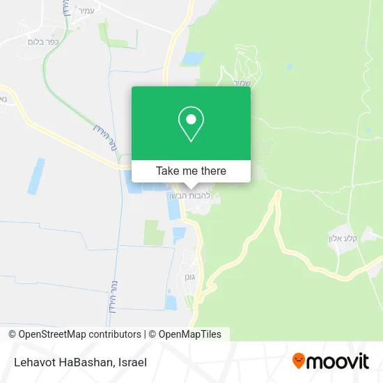 Карта Lehavot HaBashan