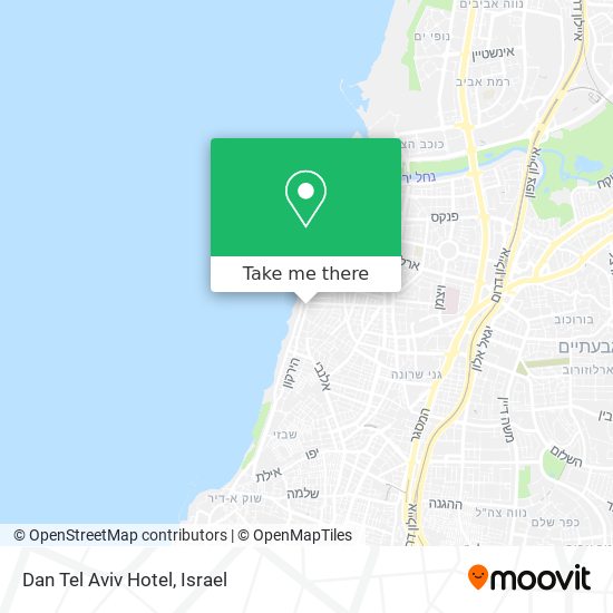 Dan Tel Aviv Hotel map