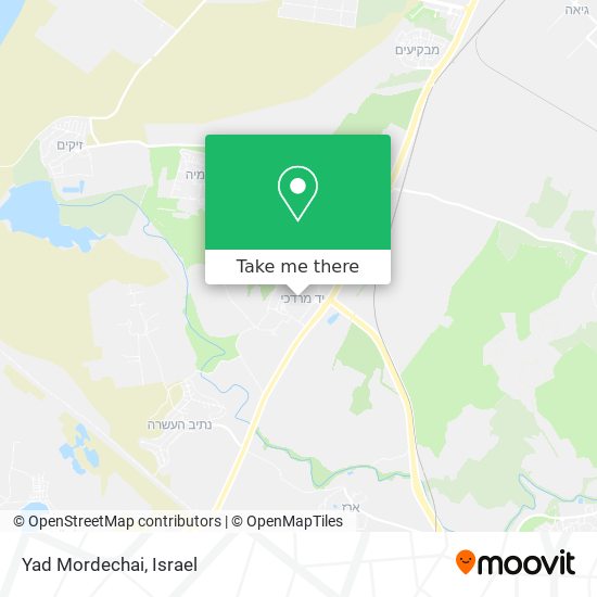 Yad Mordechai map