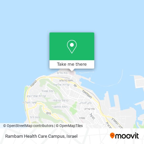 Rambam Health Care Campus map