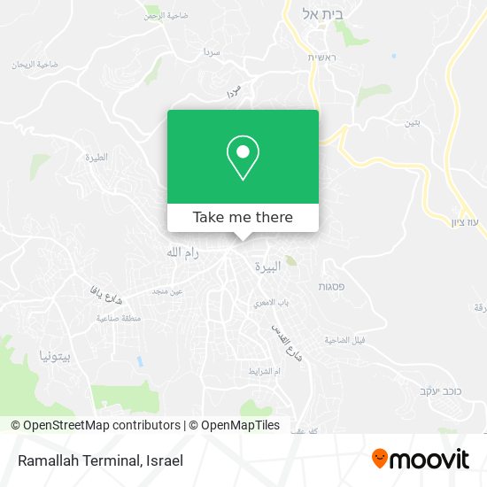 Ramallah Terminal map