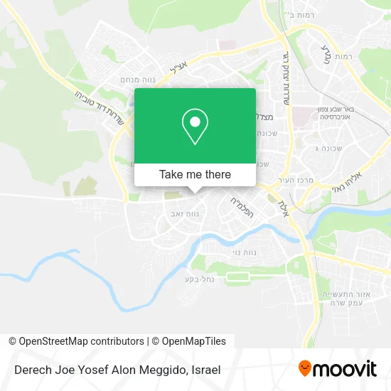 Карта Derech Joe Yosef Alon Meggido