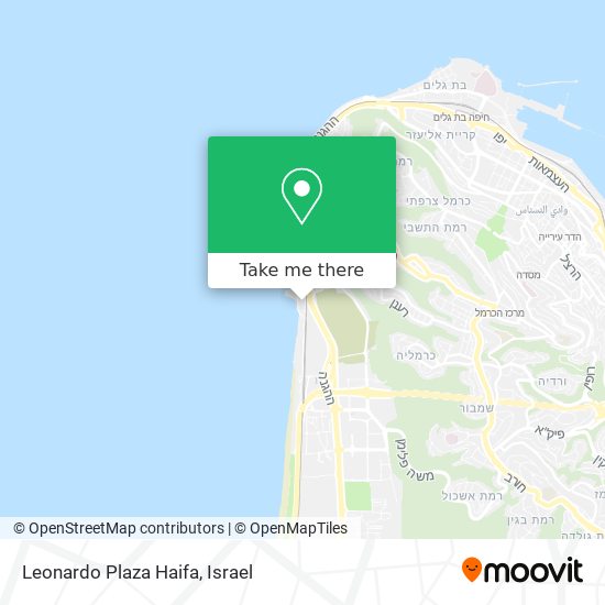 Leonardo Plaza Haifa map