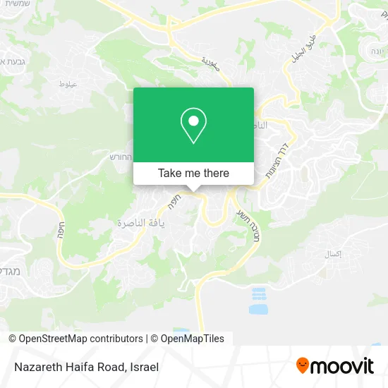 Карта Nazareth Haifa Road