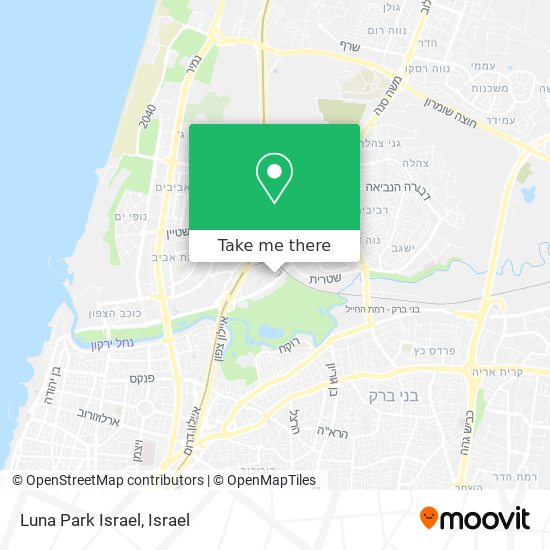 Luna Park Israel map