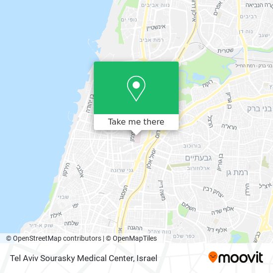 Карта Tel Aviv Sourasky Medical Center