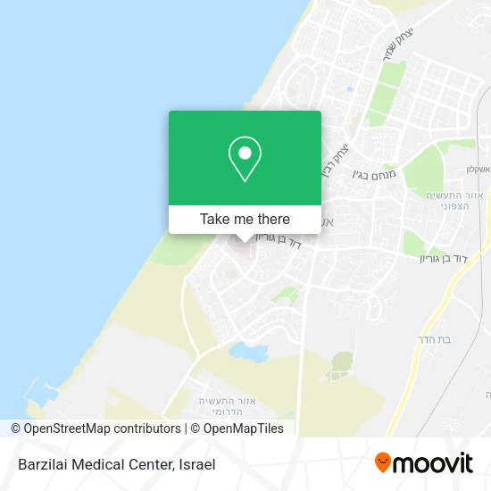 Карта Barzilai Medical Center