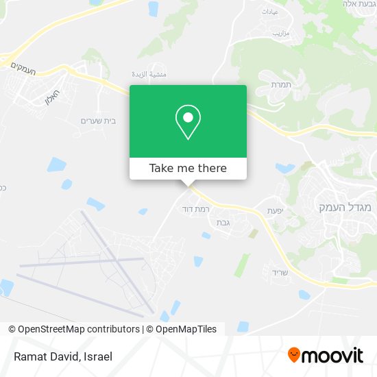 Ramat David map