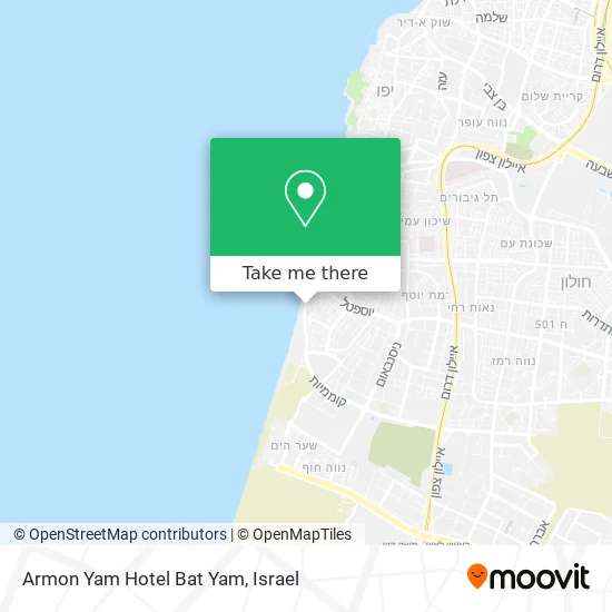 Карта Armon Yam Hotel Bat Yam