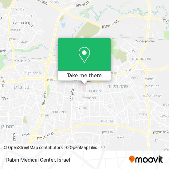 Rabin Medical Center map