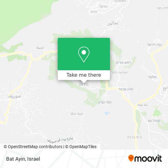 Bat Ayin map