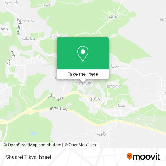 Карта Shaarei Tikva