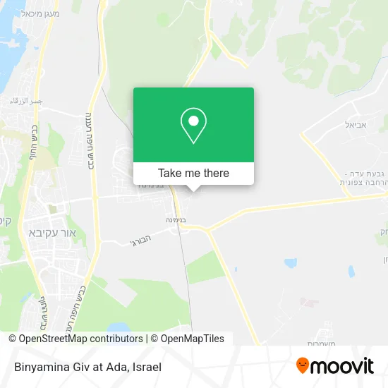 Карта Binyamina Giv at Ada