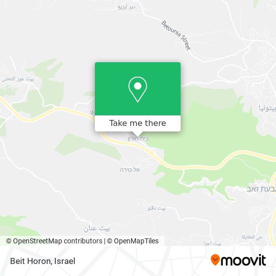 Beit Horon map