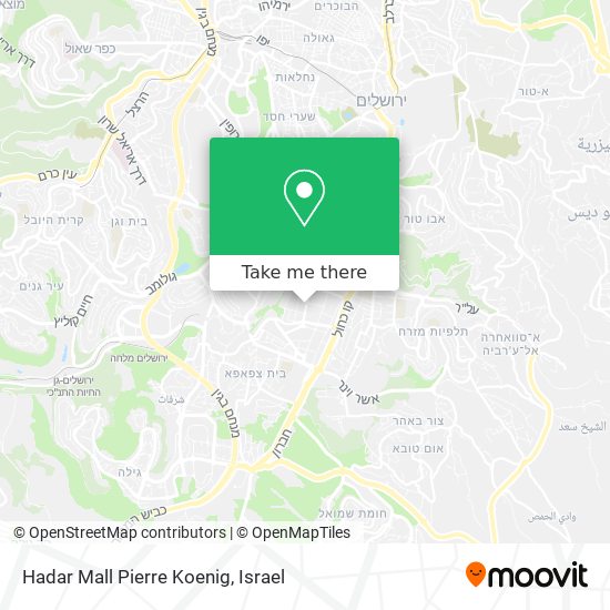 Hadar Mall Pierre Koenig map