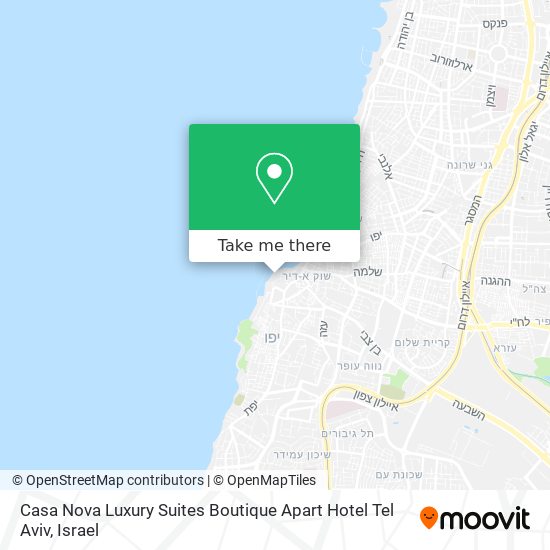 Карта Casa Nova Luxury Suites Boutique Apart Hotel Tel Aviv