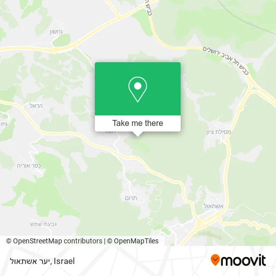 Карта יער אשתאול
