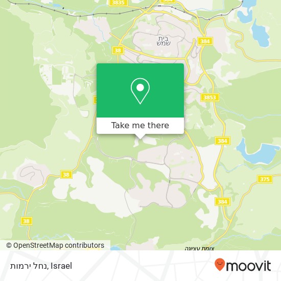 נחל ירמות map