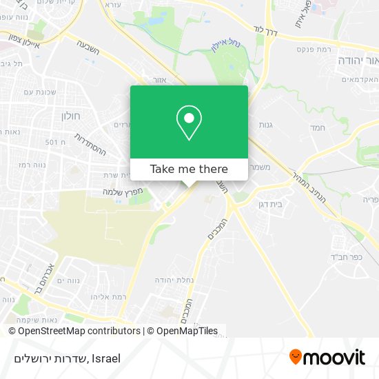 שדרות ירושלים map