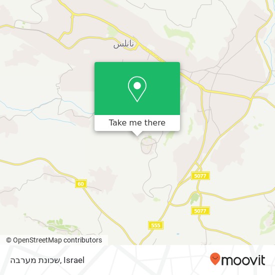 שכונת מערבה map