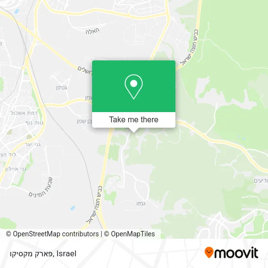 Карта פארק מקסיקו