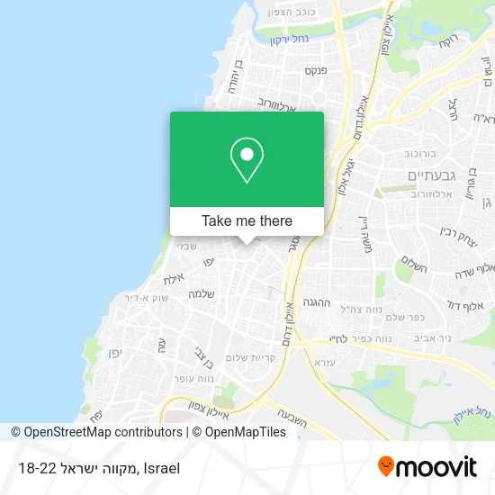 Карта מקווה ישראל 18-22