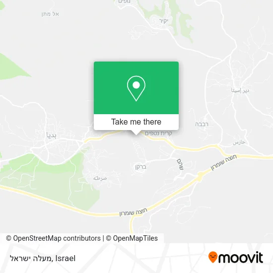 Карта מעלה ישראל