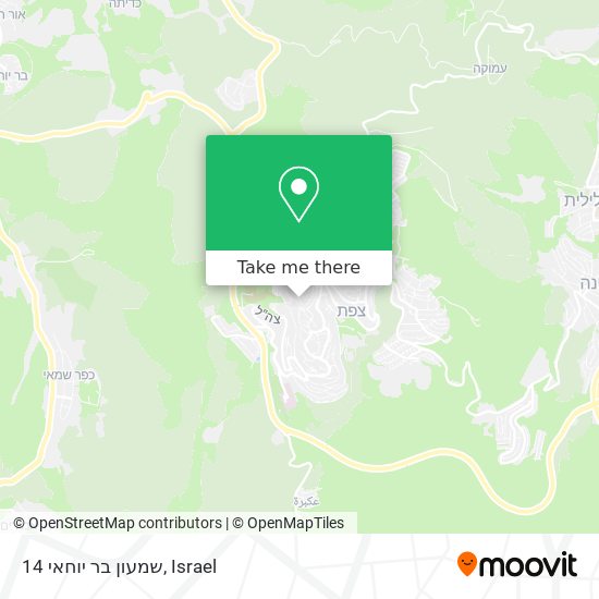 שמעון בר יוחאי 14 map