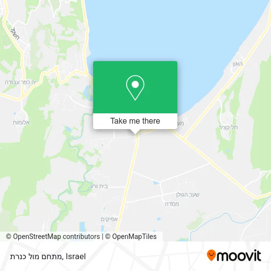 Карта מתחם מול כנרת