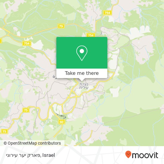 פארק יער עירוני map