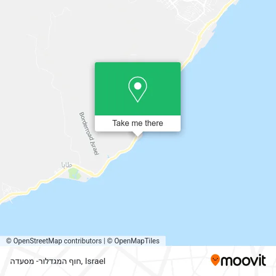 Карта חוף המגדלור- מסעדה