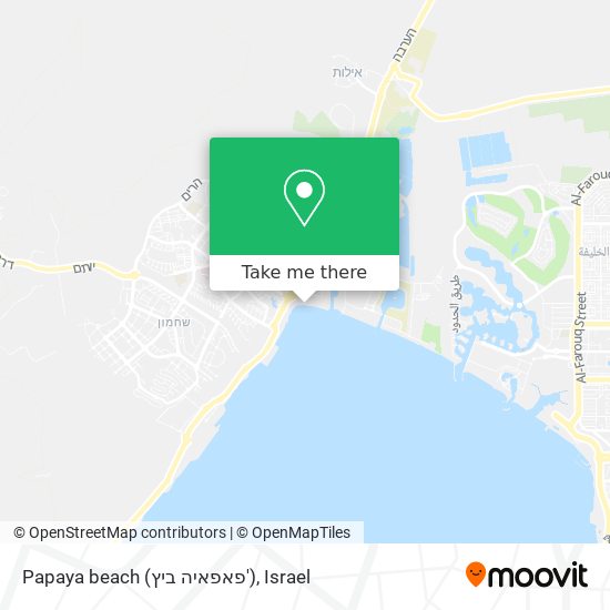 Карта Papaya beach (פאפאיה ביץ')