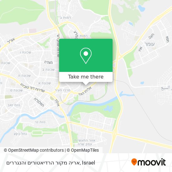 אריה מקור הרדיאטורים והנגררים map