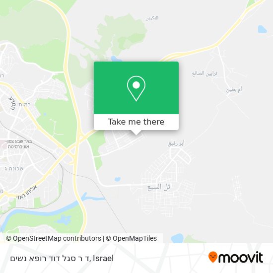 ד ר סגל דוד רופא נשים map