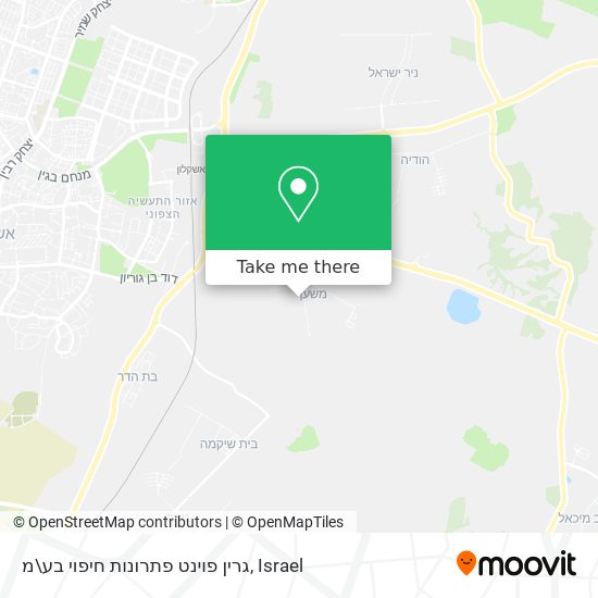 גרין פוינט פתרונות חיפוי בע\מ map