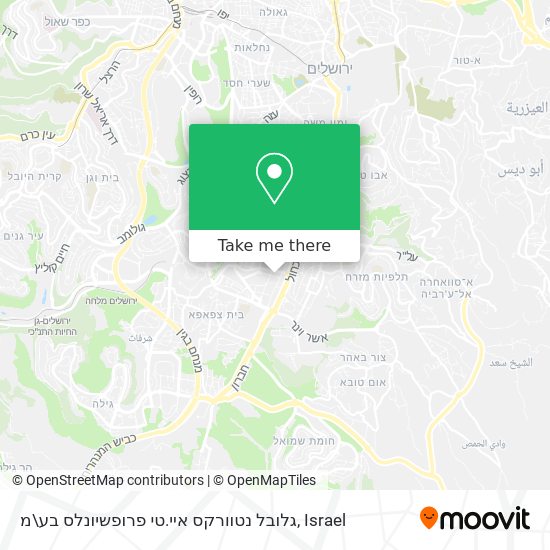 גלובל נטוורקס איי.טי פרופשיונלס בע\מ map