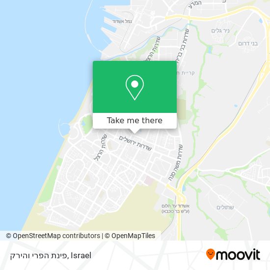 פינת הפרי והירק map