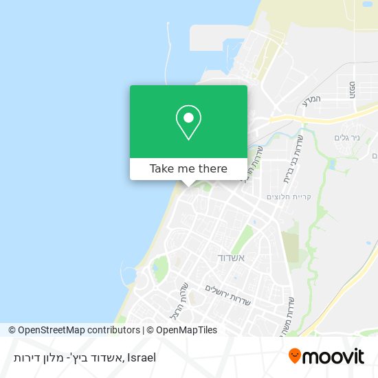 Карта אשדוד ביץ'- מלון דירות