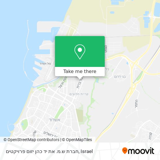 חברת ש.מ. את יד כהן יזום פרויקטים map