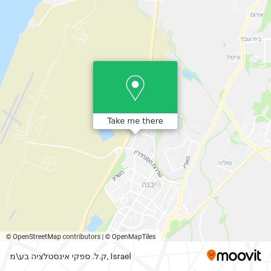 ק.ל. ספקי אינסטלציה בע\מ map