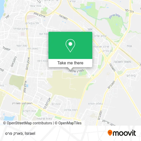 Карта פארק פרס