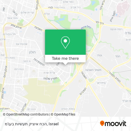 הכח איציק תעשיות בע\מ map