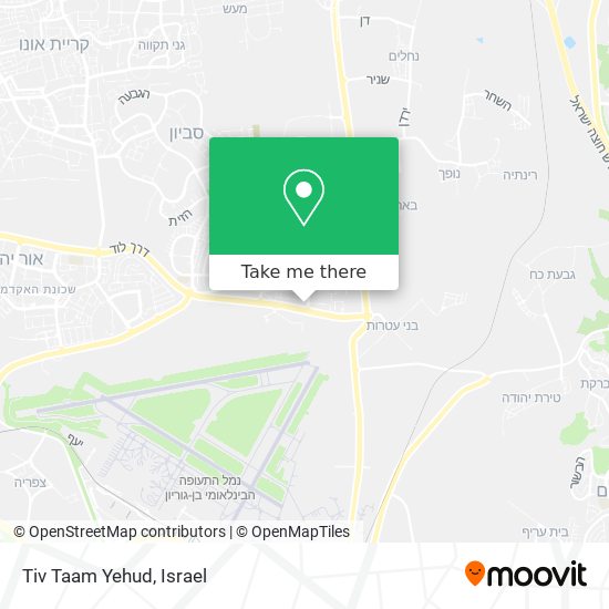 Tiv Taam Yehud map