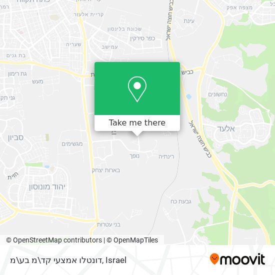 דונטלו אמצעי קד\מ בע\מ map